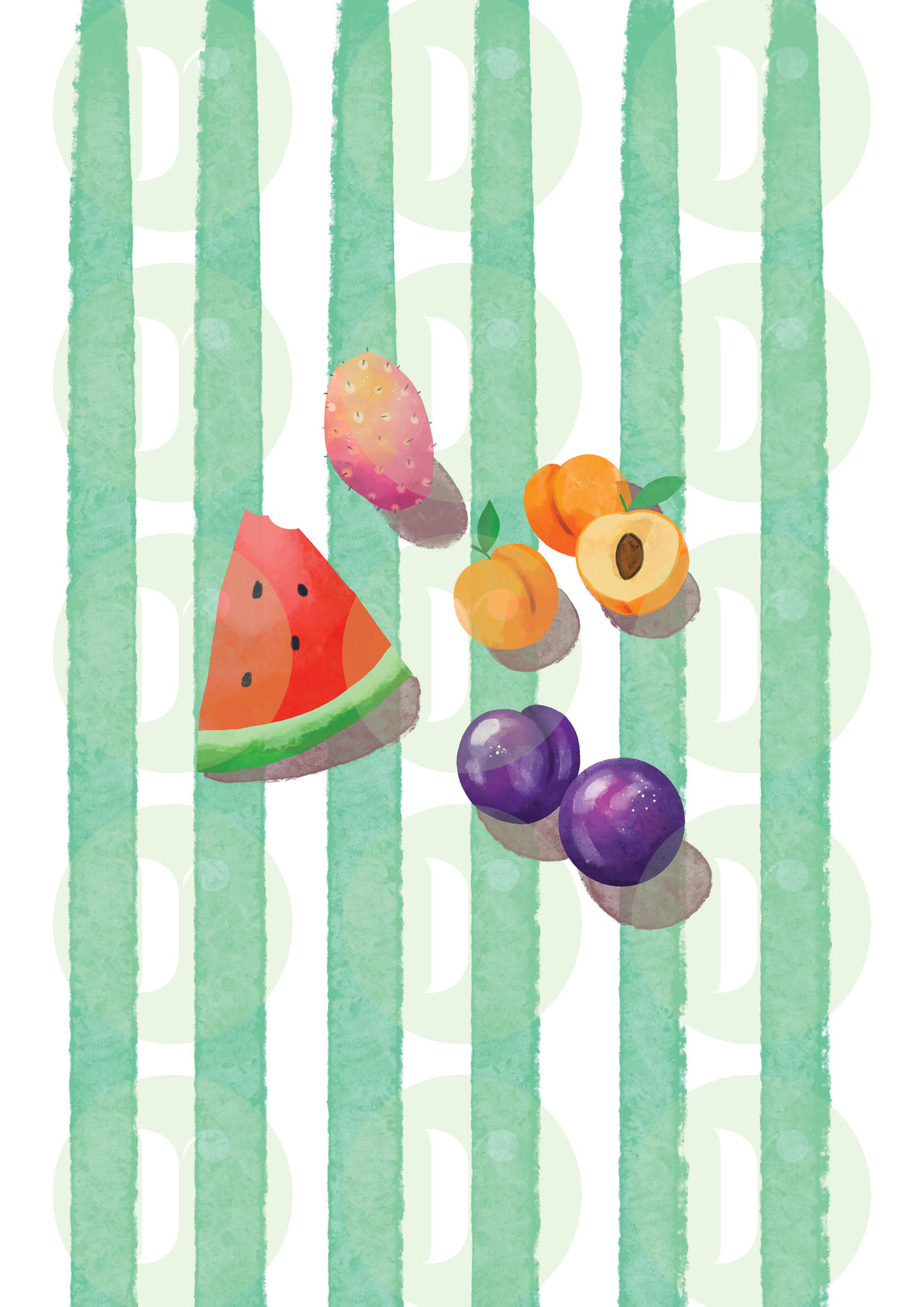 Summer Fruits - Print Art