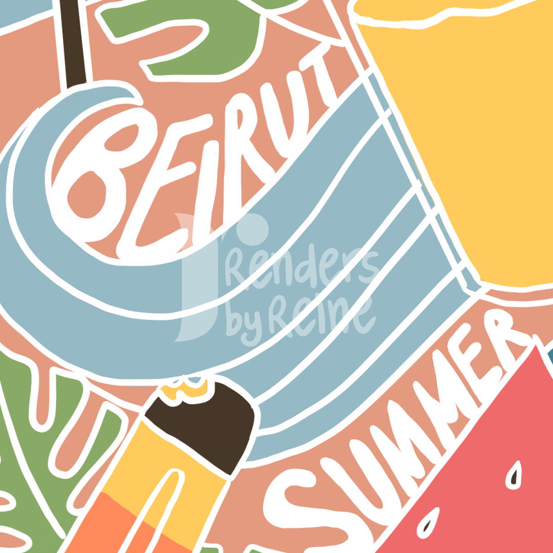Beirut Summer - Print Art