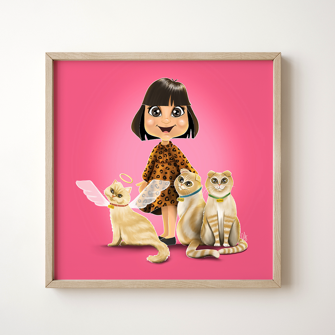 Digital Customized Cartoon Illustration