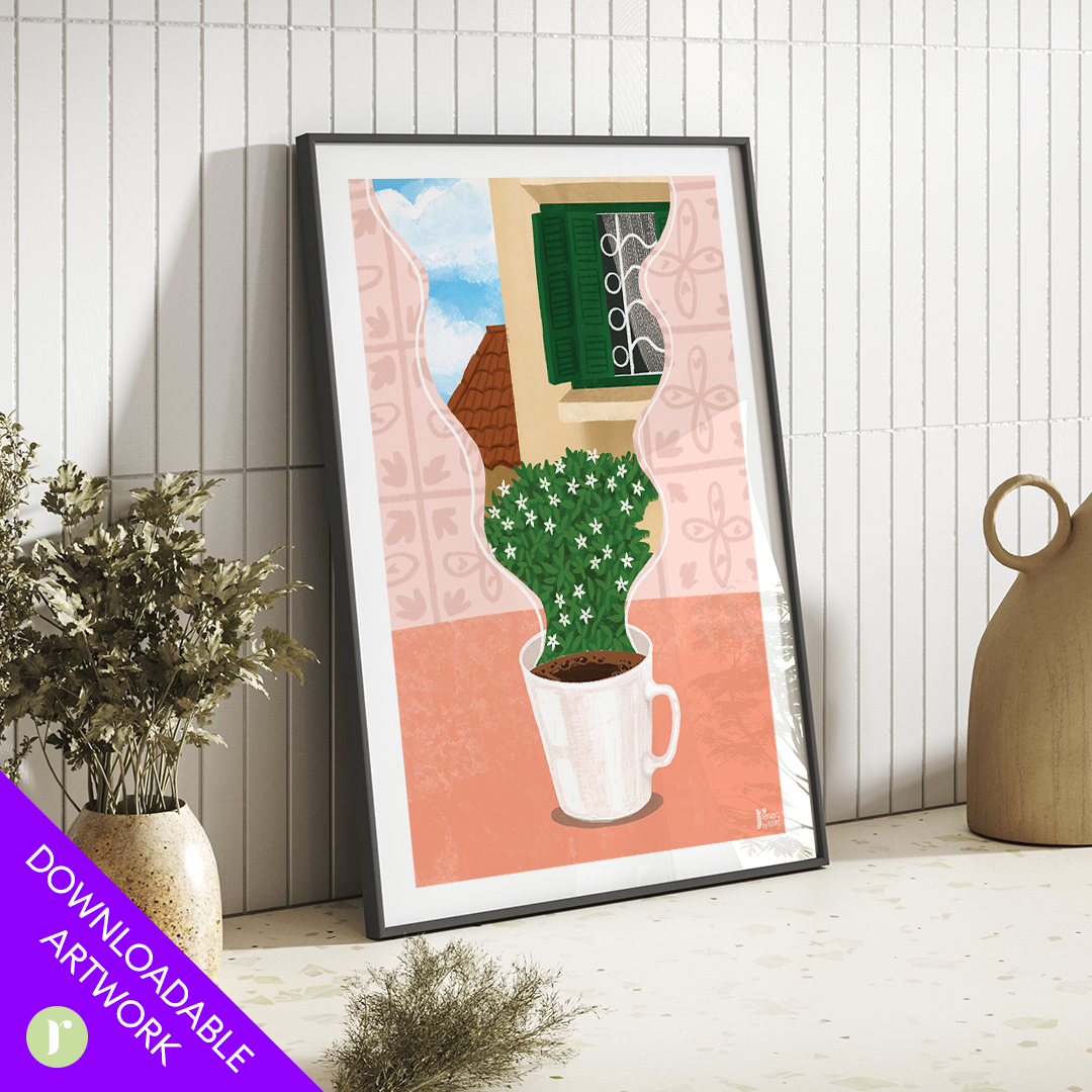Coffee Smells Like Home Poster - Print Art