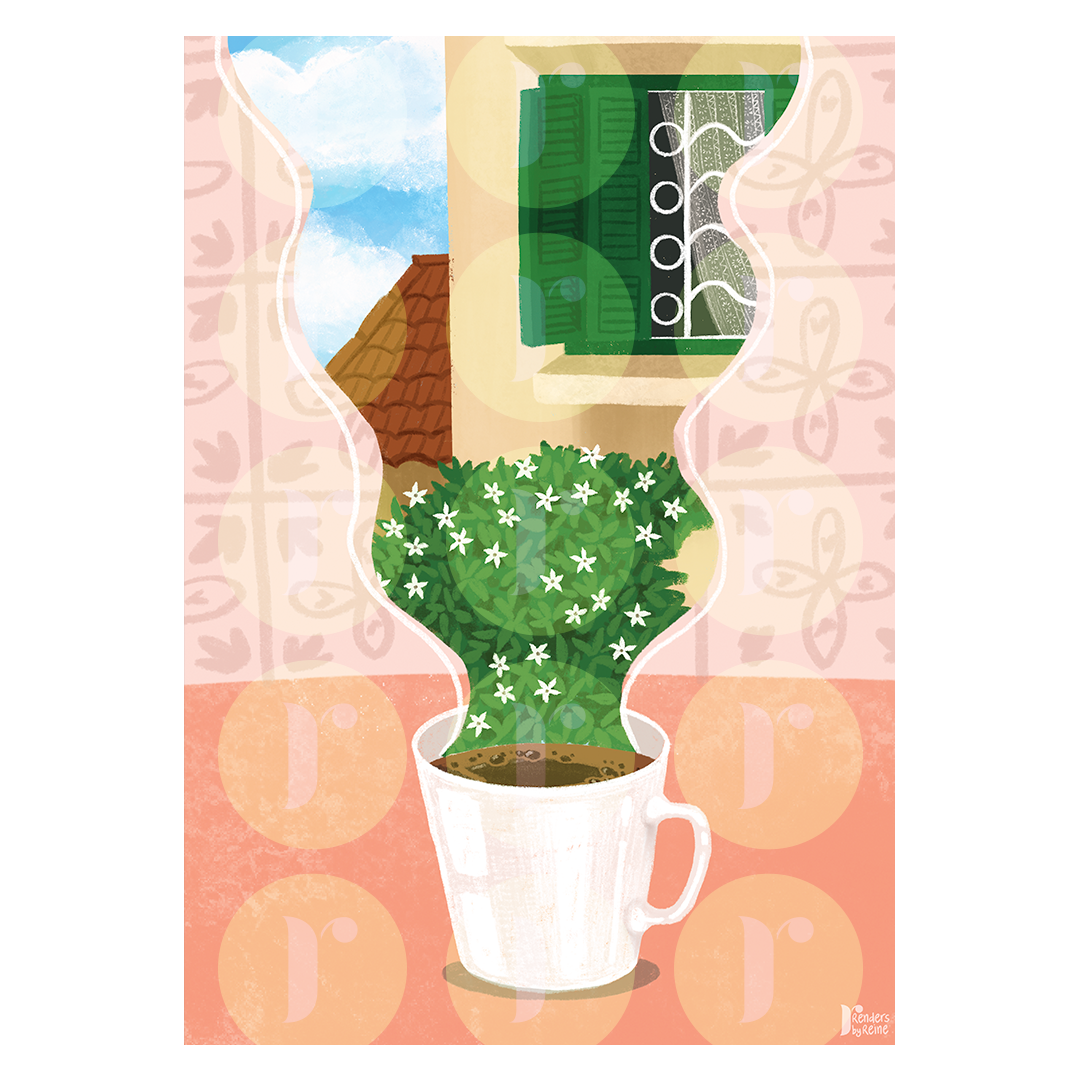Coffee Smells Like Home Poster - Print Art