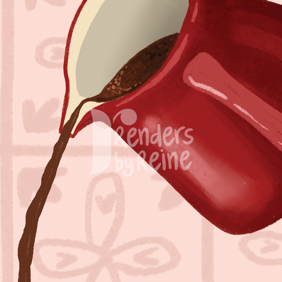 Lebanese Coffee Cups - Print Art