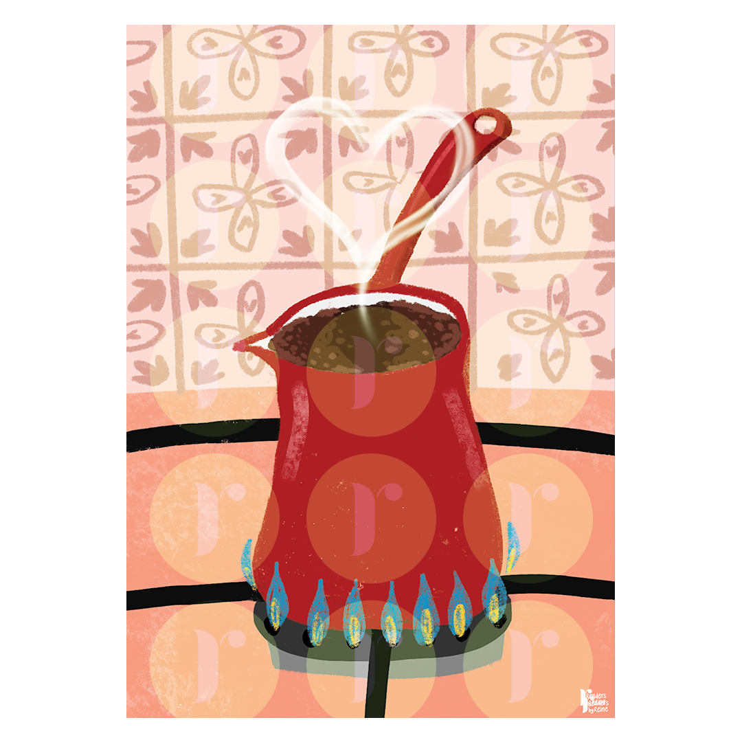 Lebanese Coffee Pot - Print Art