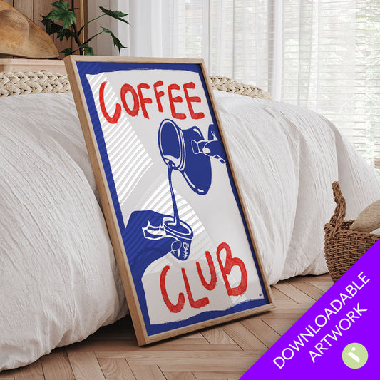 Lebanese Coffee Club - Print Art