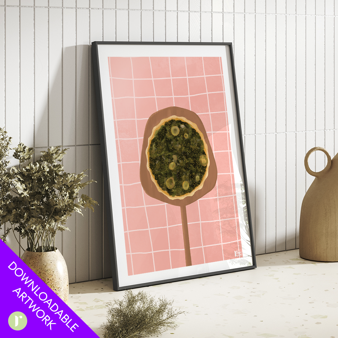 Manoushe Zaatar - From the Oven - Print Art