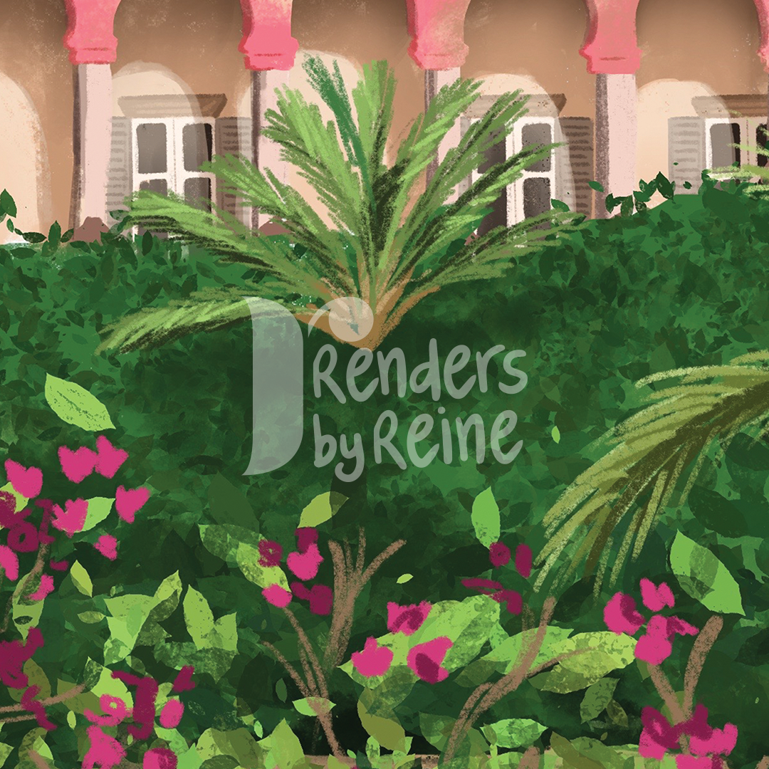The Pink/Rose House, Maison Rose - Print Art
