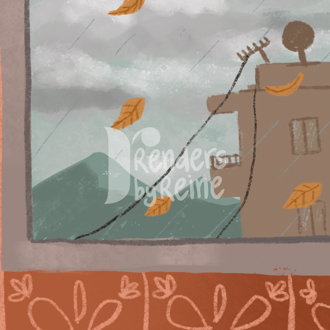 Rainy Day Manoushe - Print Art