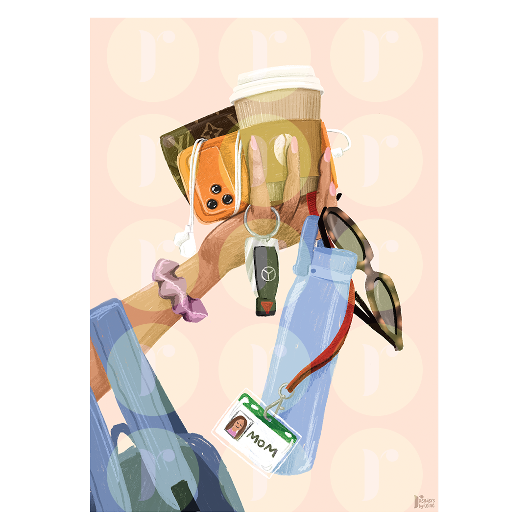 School Mom Grip - Print Art