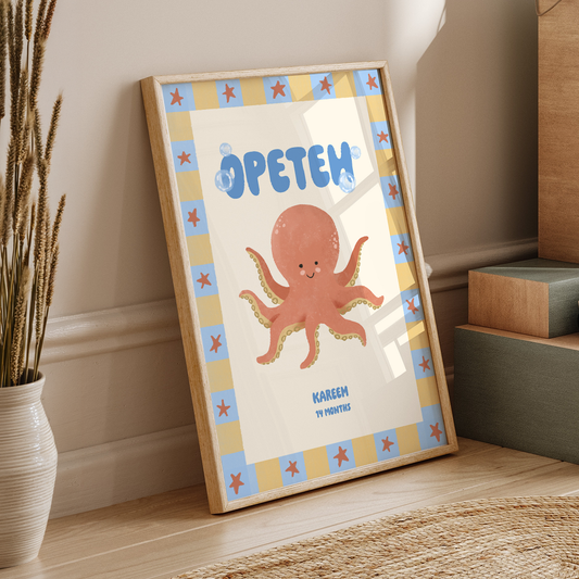Framed Custom Kids Mispronunciation Poster | Arabic, English, or French Digital Artwork